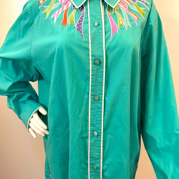 SOLD Vintage Bob Mackie Blouse XL - Picture 2 of 2